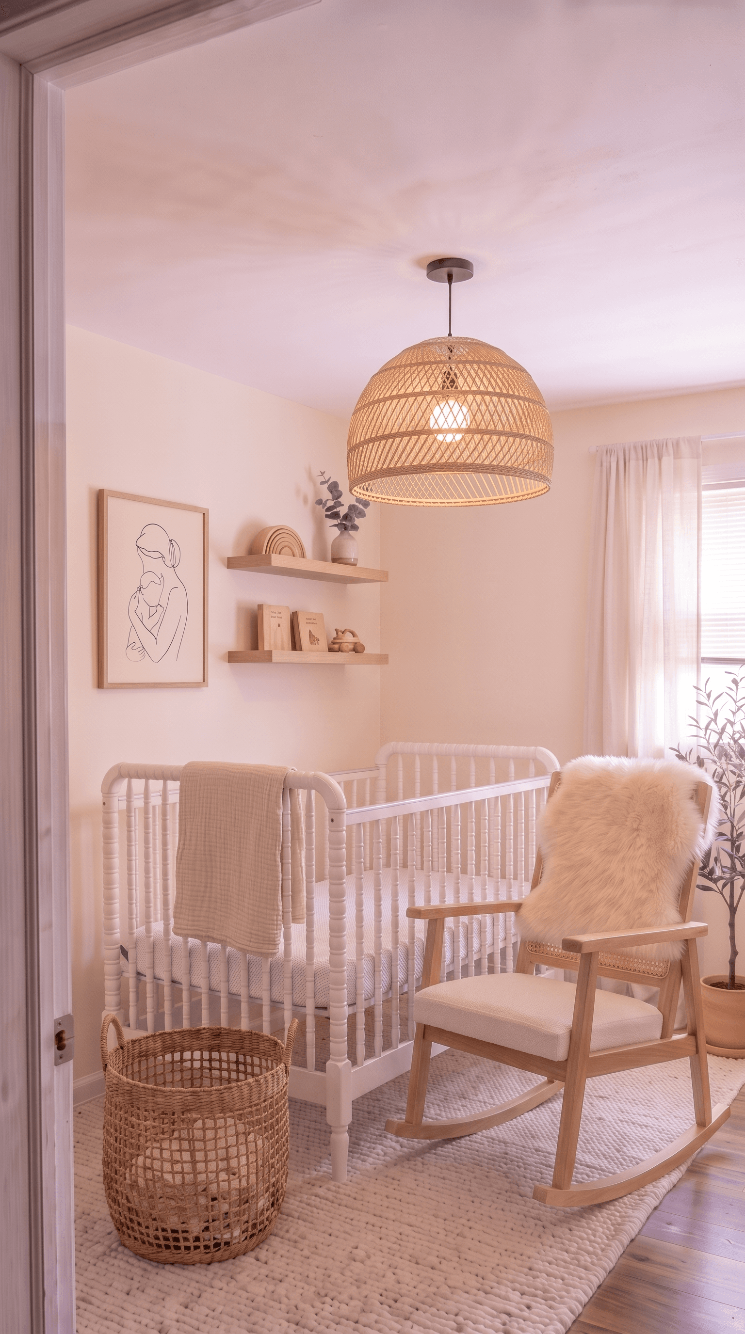 How I turned a spare-room-catch-all into a calm Scandi nursery, under $2,100