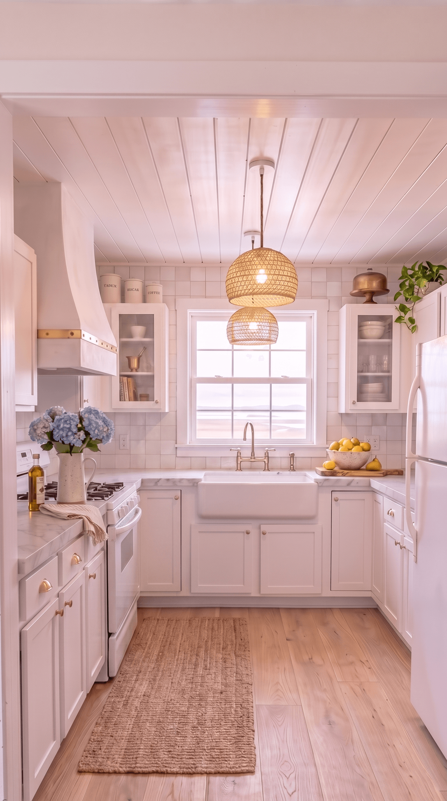 How I turned a dated 1990s U-shape kitchen into a coastal cottage, under $2,700